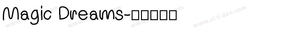 Magic Dreams字体转换